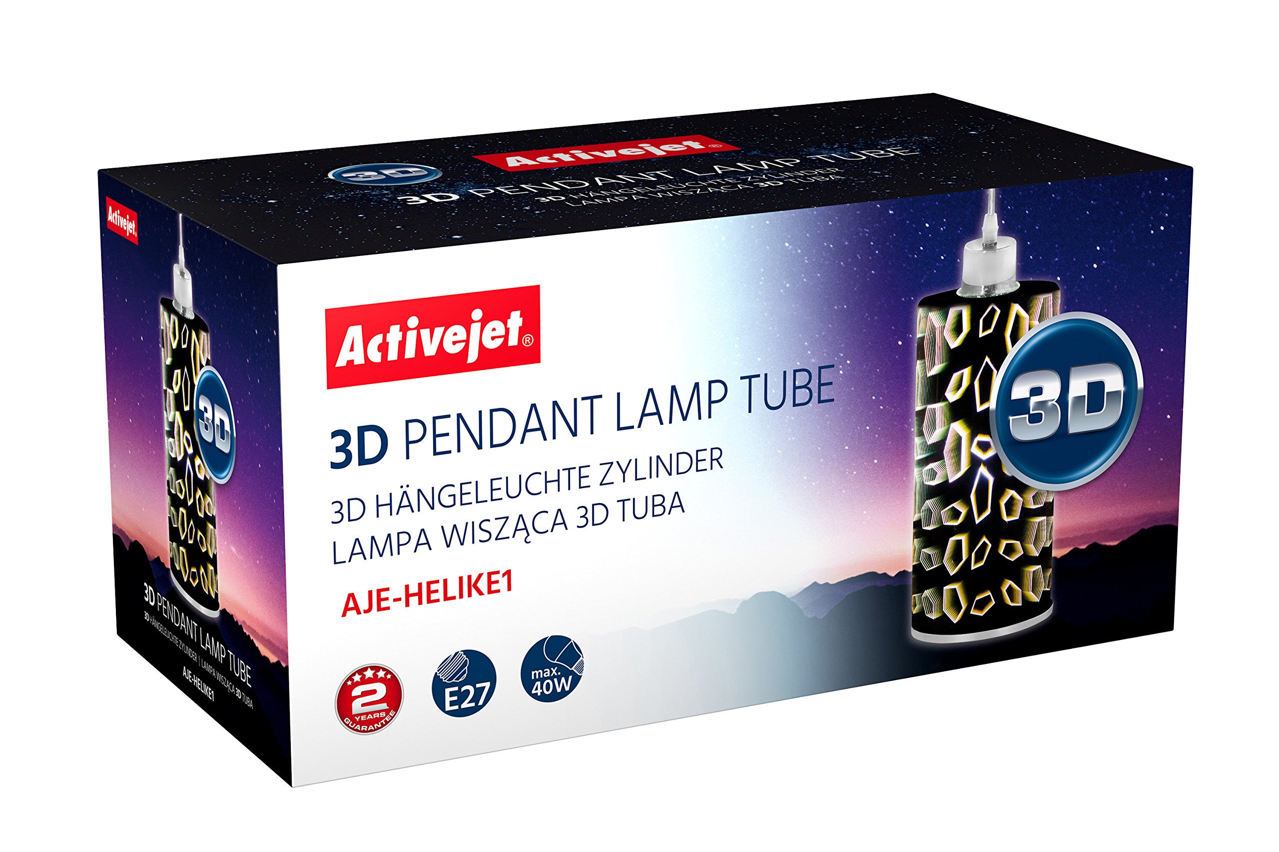activejet-aje-helike-1-pendelleuchte-chrom-28-5-cm-e27 image 2