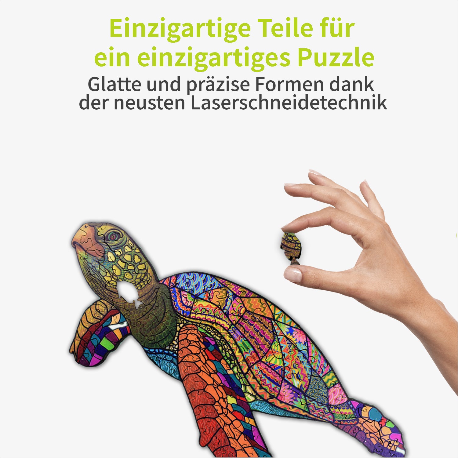 acropaq-puzzles-holzpuzzle-schildkr-te-150-teile-a4-geschenk image 2
