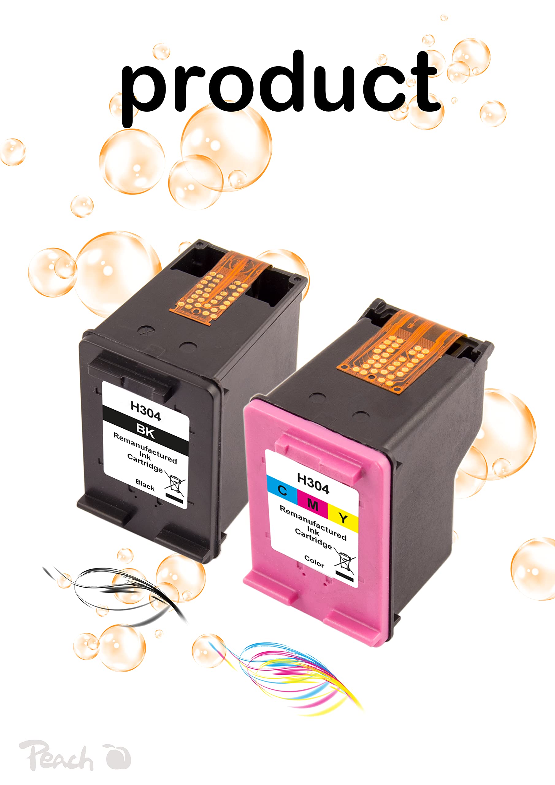 peach-h304-druckkopf-set-bk-c-f-r-hp-304-2er image 2
