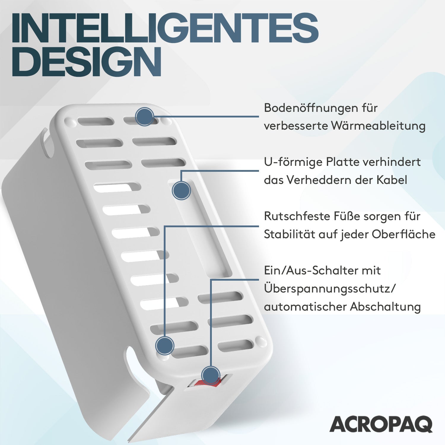acropaq-steckdosenleiste-wei-5-fach-usb-c-qc-3-0-schutz image 5