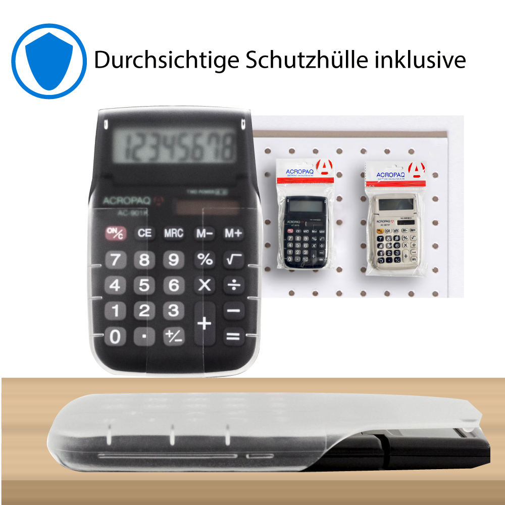 acropaq-taschenrechner-8-stellig-dual-power-schwarz-2 image 6