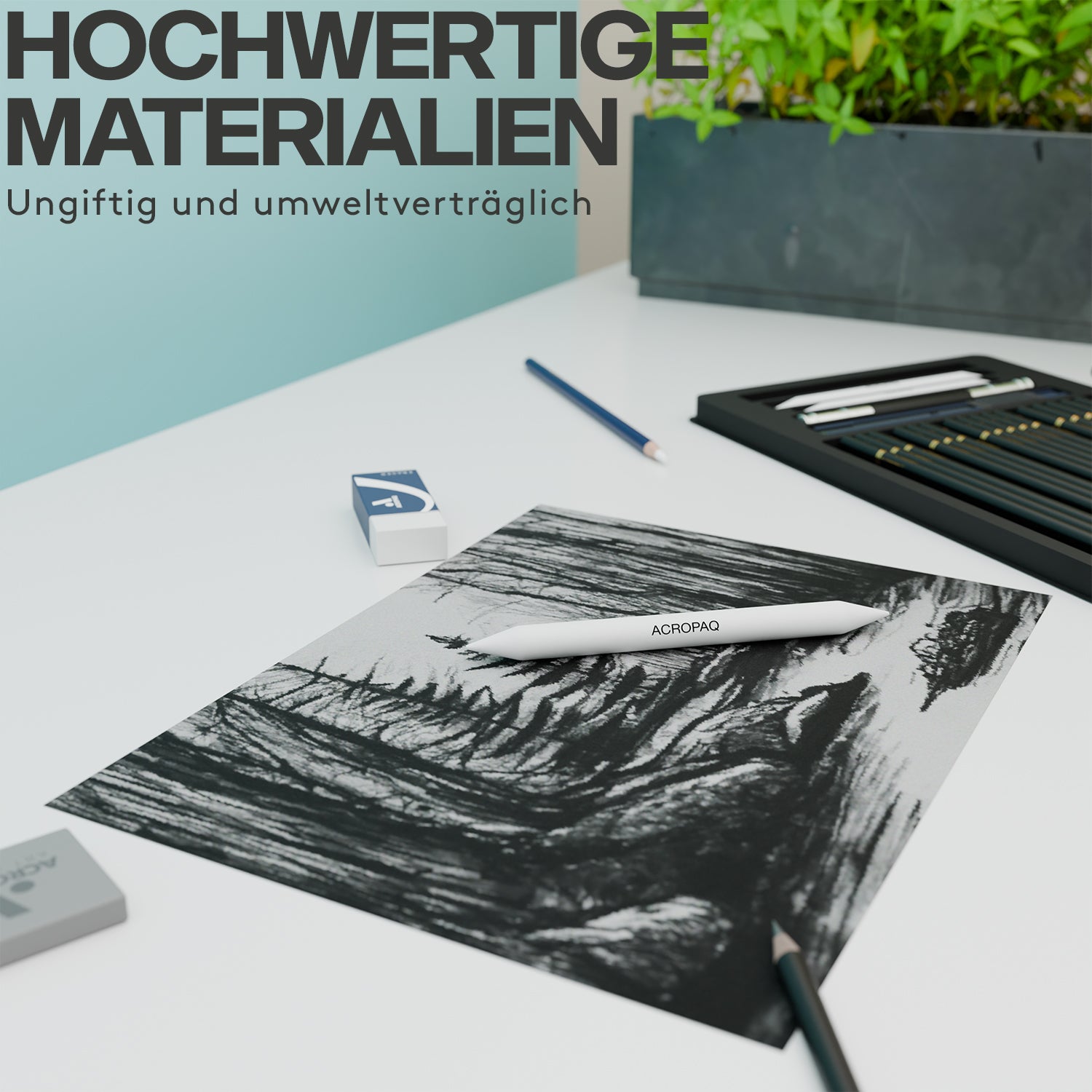 acropaq-k-nstlerbedarf-skizzier-set-29-teilig-schwarz image 6