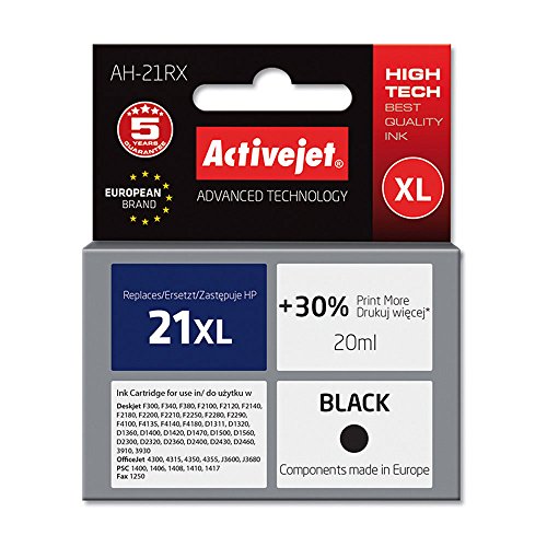 activejet-ah-21rx-tintenpatrone-schwarz-f-r-hp-21xl-20-ml image 2