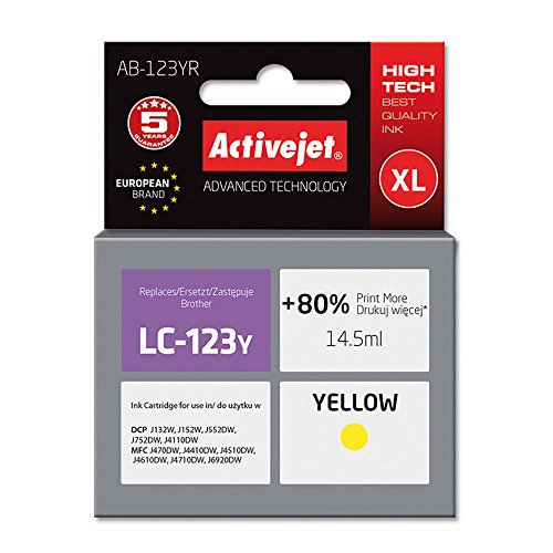 activejet-ab-123yr-tintenpatrone-gelb-f-r-brother-lc123 image 2