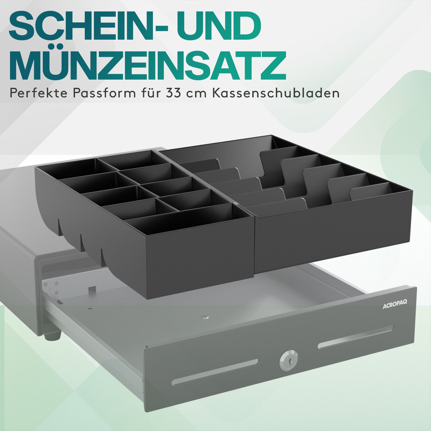 acropaq-kasseneinsatz-29-8-cm-schwarz-abschlie-bar-8-f-cher image 2