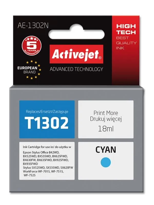 activejet-ae-1302n-tintenpatrone-cyan-18-ml-f-r-epson-13 image 1