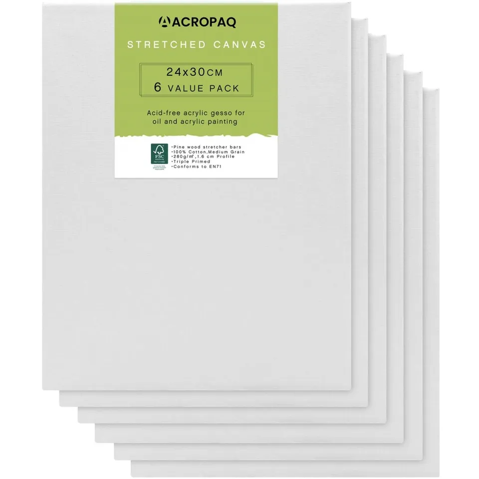 acropaq-k-nstlerbedarf-leinwand-24x30-cm-leinwandbild-wei-6er image 1