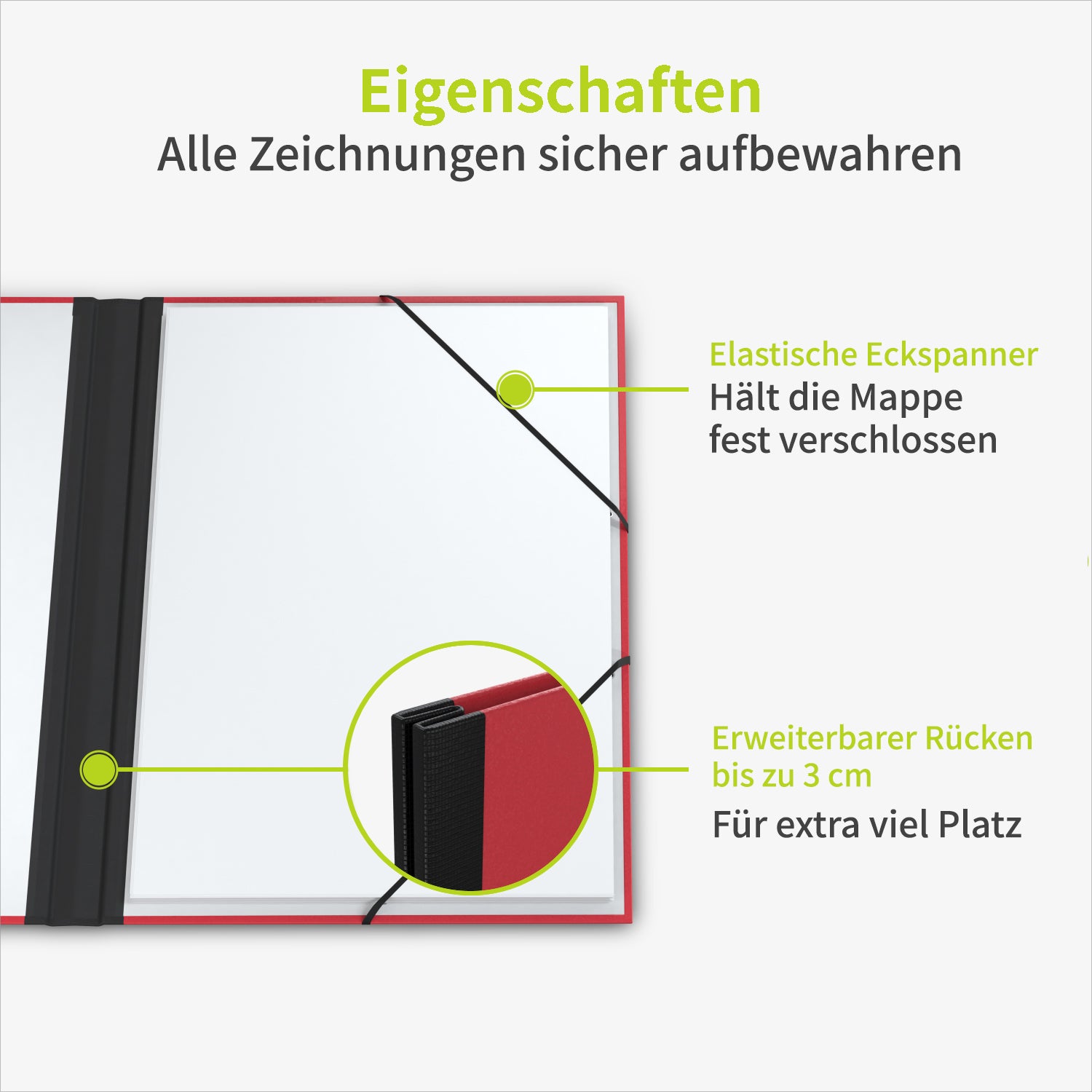 acropaq-zeichenmappe-a2-52x72-cm-zeichnungsmappe-rot-xxl image 3