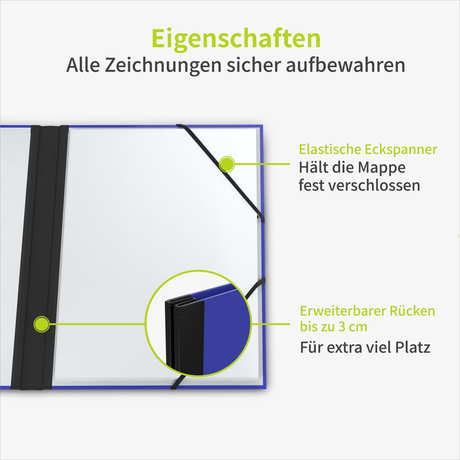 acropaq-zeichenmappe-a3-32x45cm-donnerblau-gummi image 3