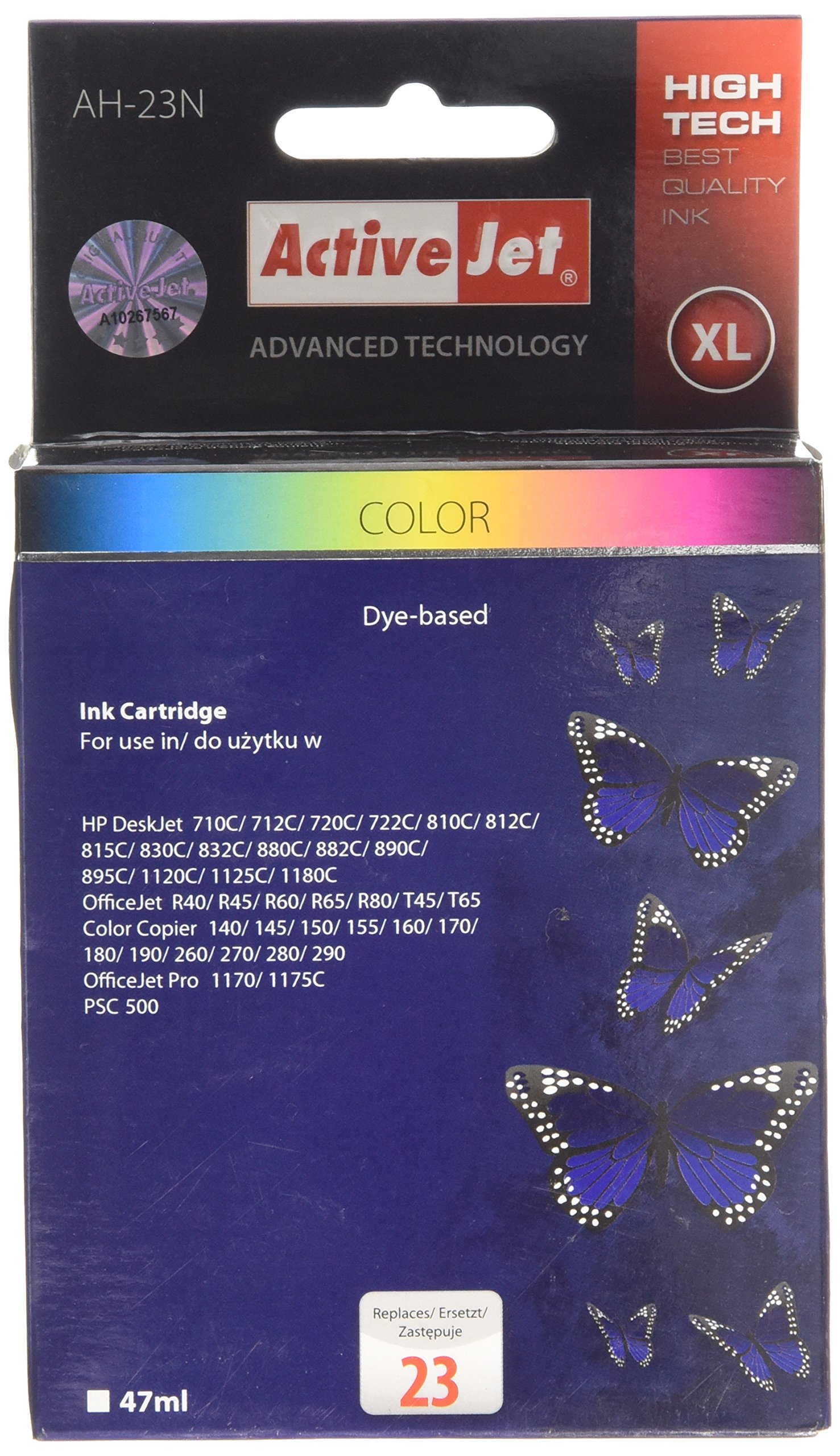 activejet-ah-23n-tintenpatrone-color-47-ml-f-r-hp-23 image 1