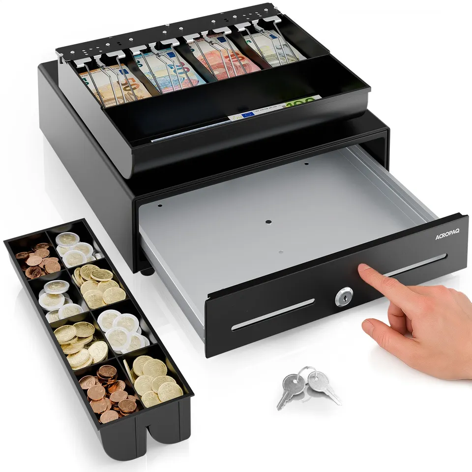 acropaq-kassenschublade-33-cm-schwarz-druck-ffnung image 1