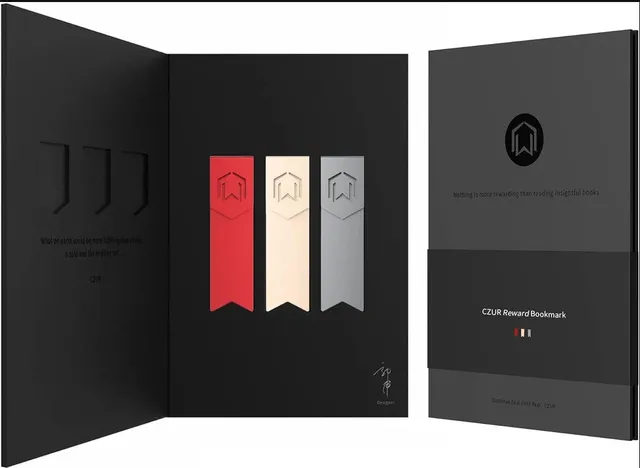 czur-reward-bookmark-lesezeichen-metall-tricolor image 1