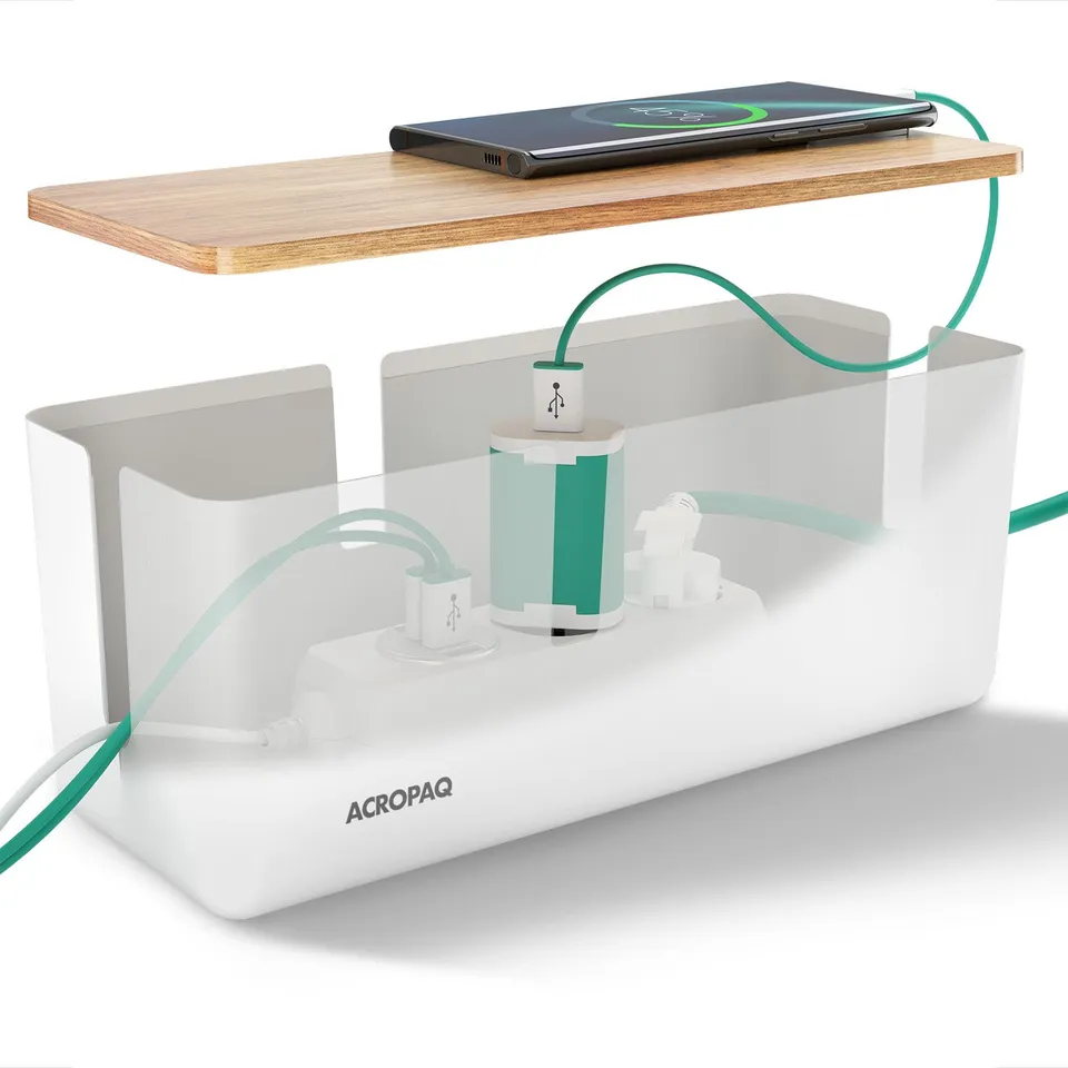 acropaq-kabelbox-wei-bambusdeckel-kabelmanagement-m-30-cm image 1