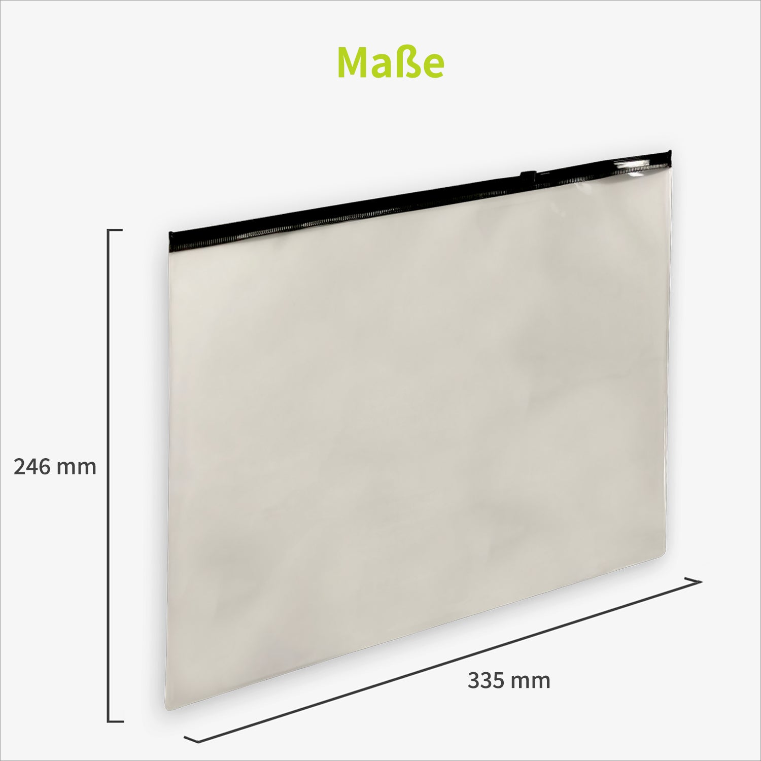 acropaq-rei-verschlusstasche-a4-transparent-schwarz-5er-pack image 7