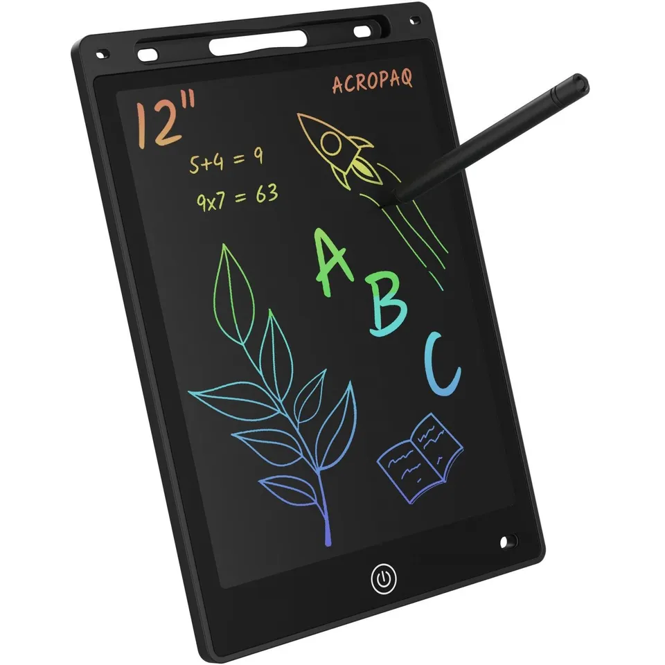 acropaq-lcd-schreibtafel-12-zoll-schwarz-farbdisplay-kinder image 1