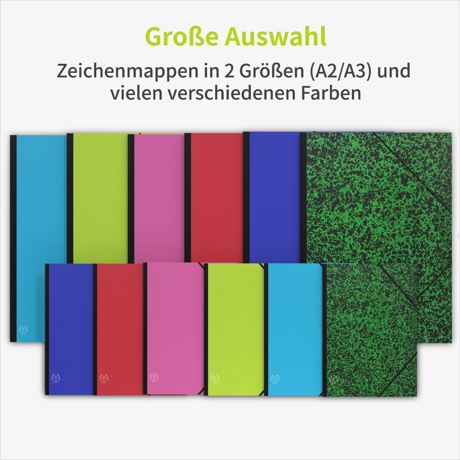 acropaq-zeichenmappe-a3-32x45-cm-mintgr-n-gummiband image 2