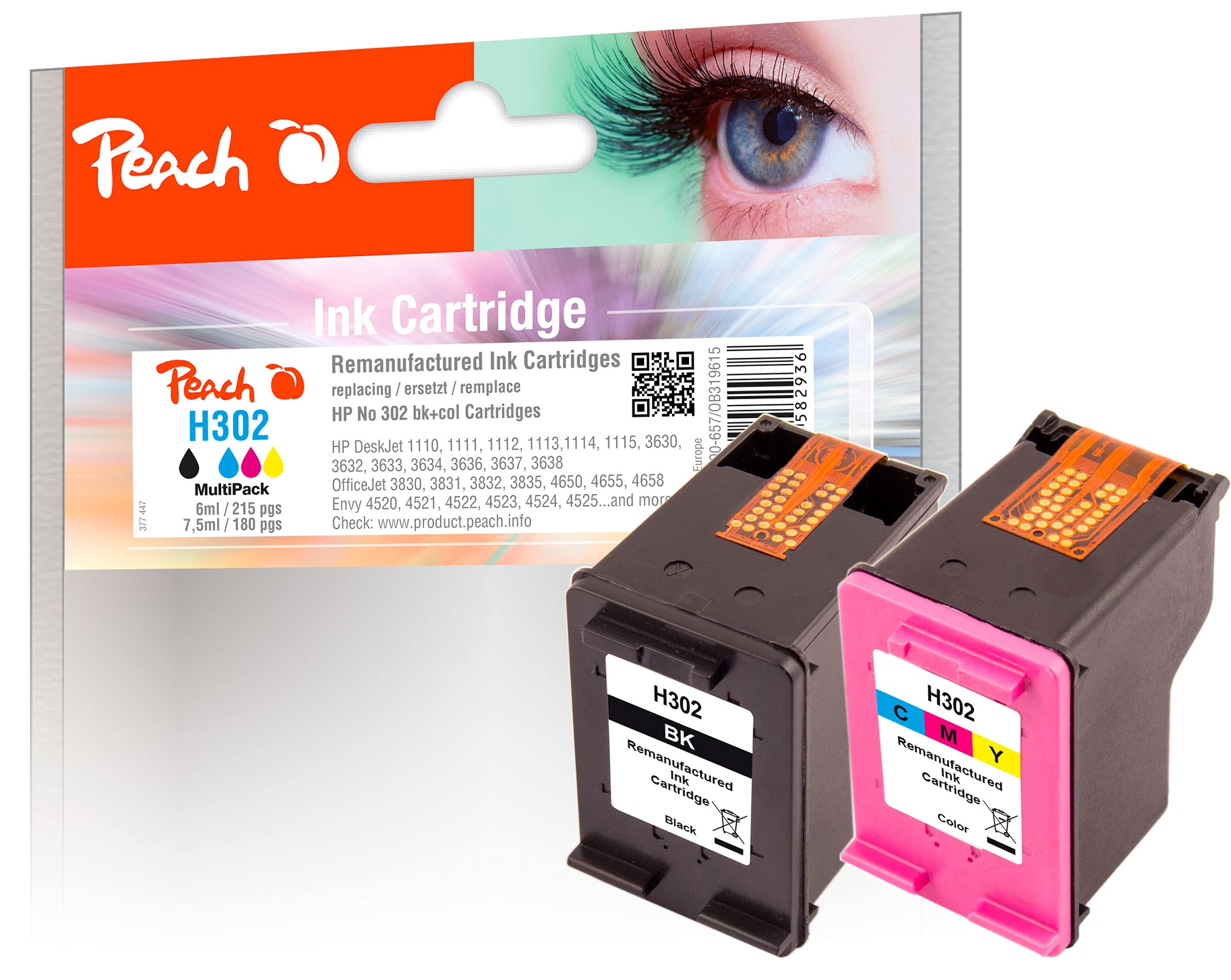 peach-pbp-h302-druckk-pfe-xl-hp-302-schwarz-2er-spar-pack image 2