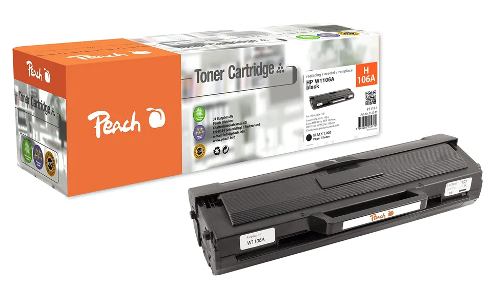 peach-pbp-h106-tonerkartusche-schwarz-f-r-hp-106a-1000-seiten image 1