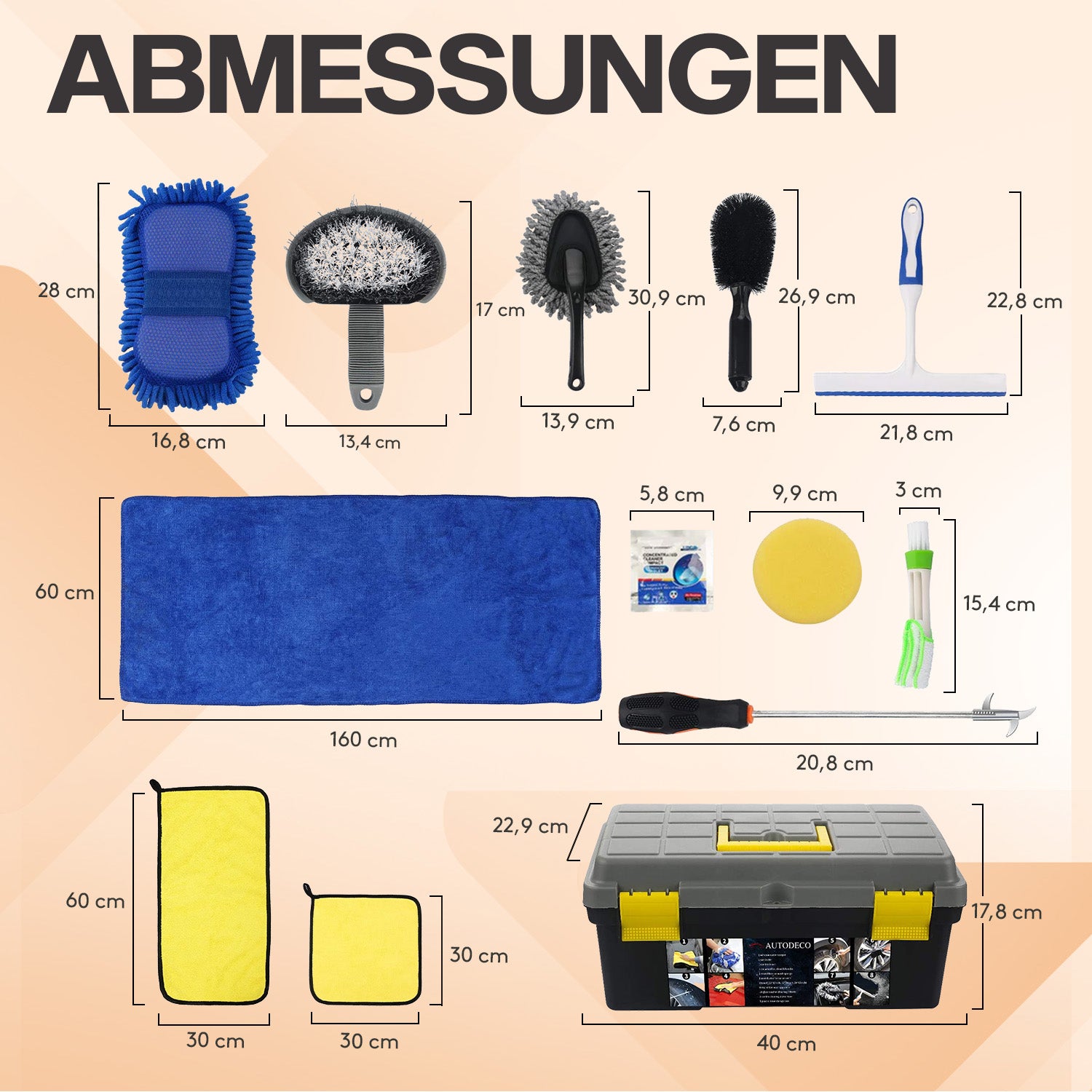 acropaq-autowaschset-25-teilig-mit-felgenb-rste-waschb-rste image 6
