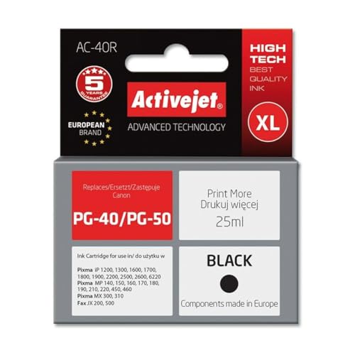 activejet-ac-40r-druckerpatrone-canon-pg-40-schwarz-25ml image 3