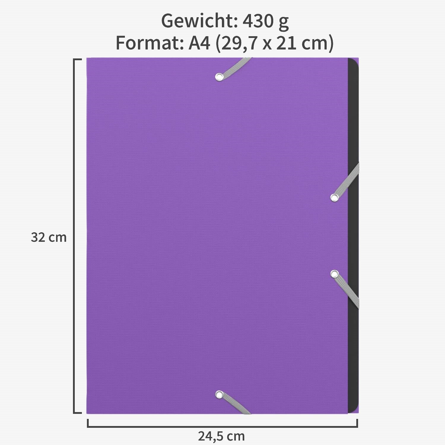 acropaq-dokumentenmappe-a4-12-f-cher-lila-recycelt image 6