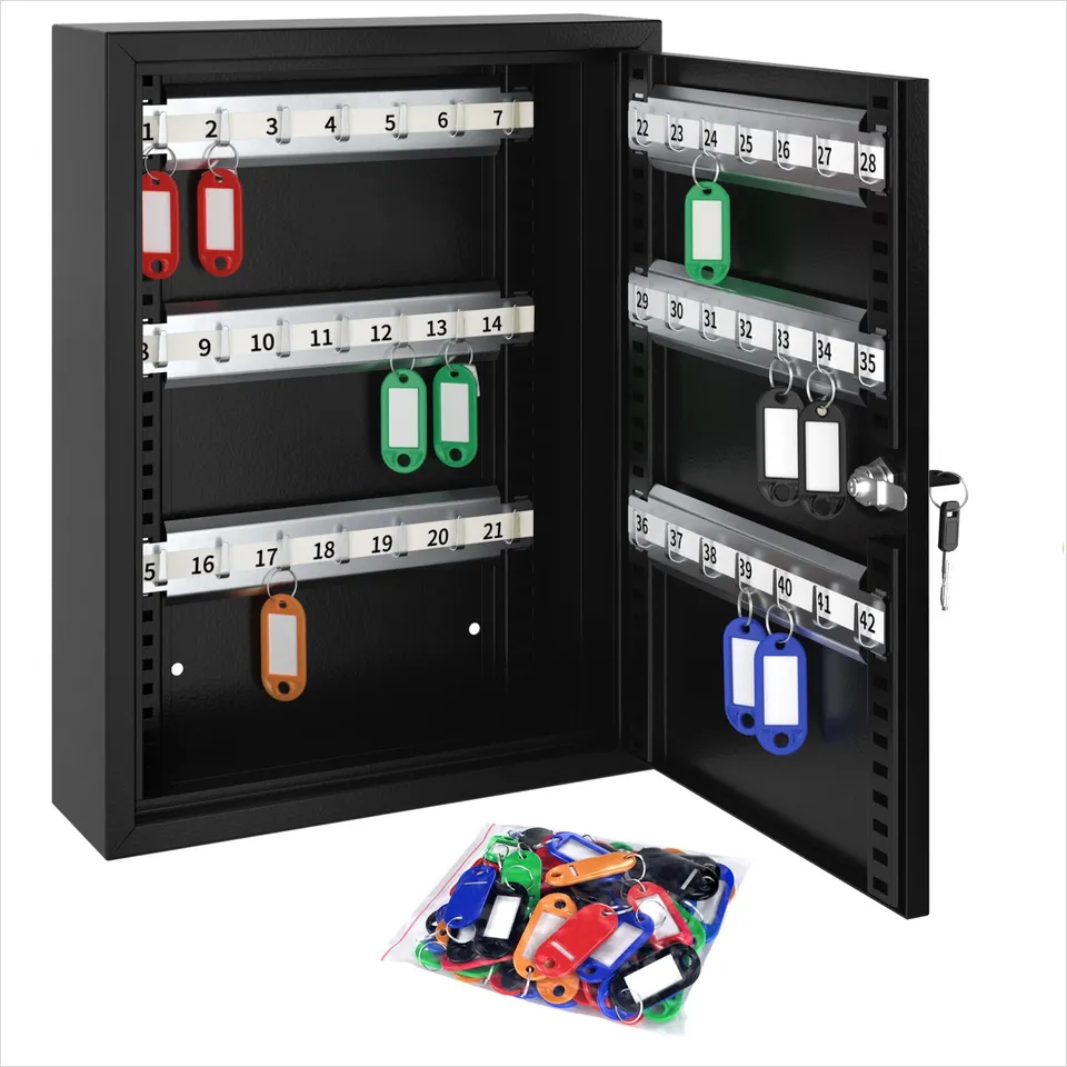 acropaq-schl-sselkasten-42-haken-schwarz-50-schilder image 1