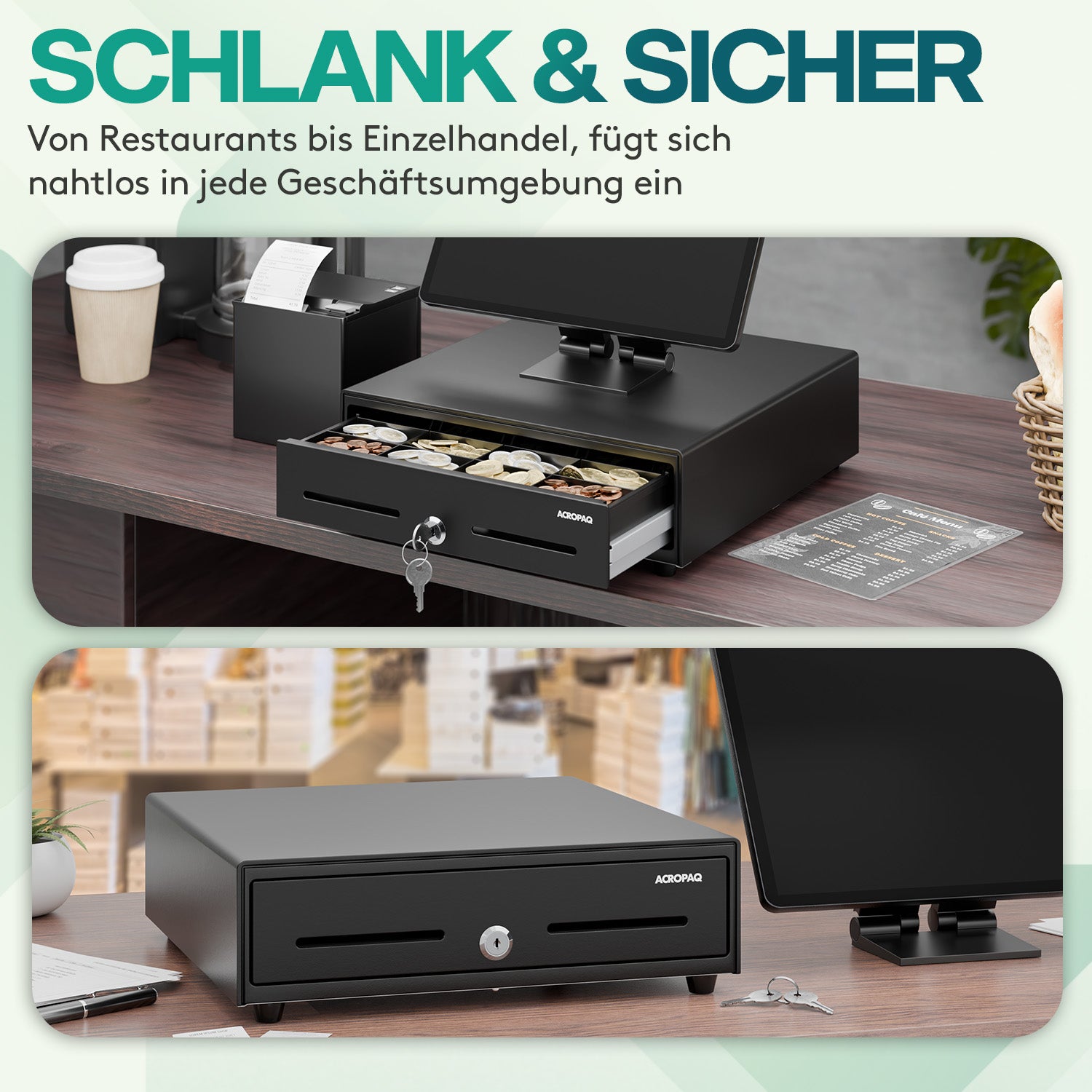 acropaq-kassenschublade-33-x-33-5-cm-schwarz-metall-8-m-nzf-cher image 7