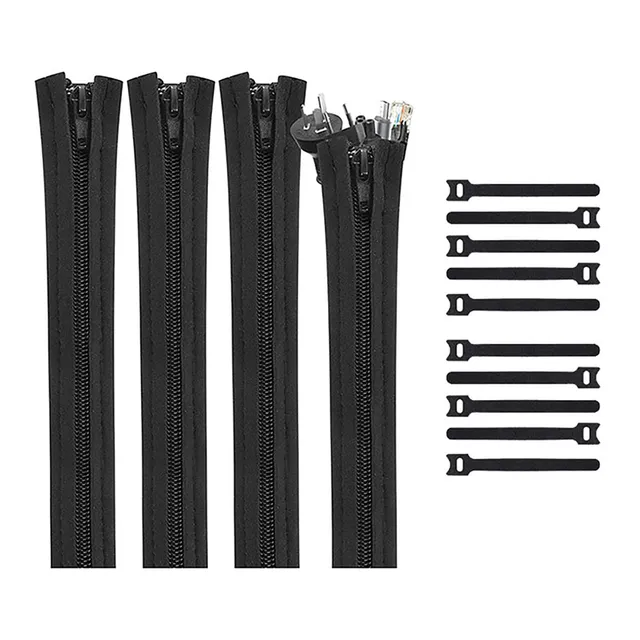 acropaq-arbeitsergonomie-kabel-set-schwarz-10-kan-le-20-binder image 1