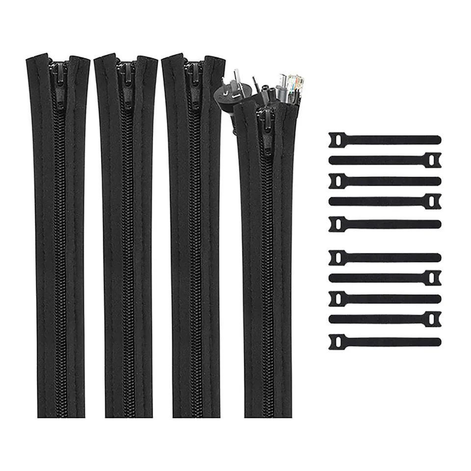 acropaq-arbeitsergonomie-kabel-set-schwarz-10-kan-le-20-binder image 1