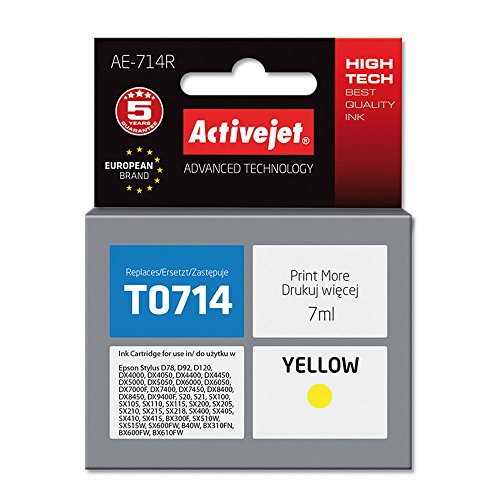 activejet-ae-714r-tintenpatrone-gelb-7-ml-f-r-epson-t0714 image 2