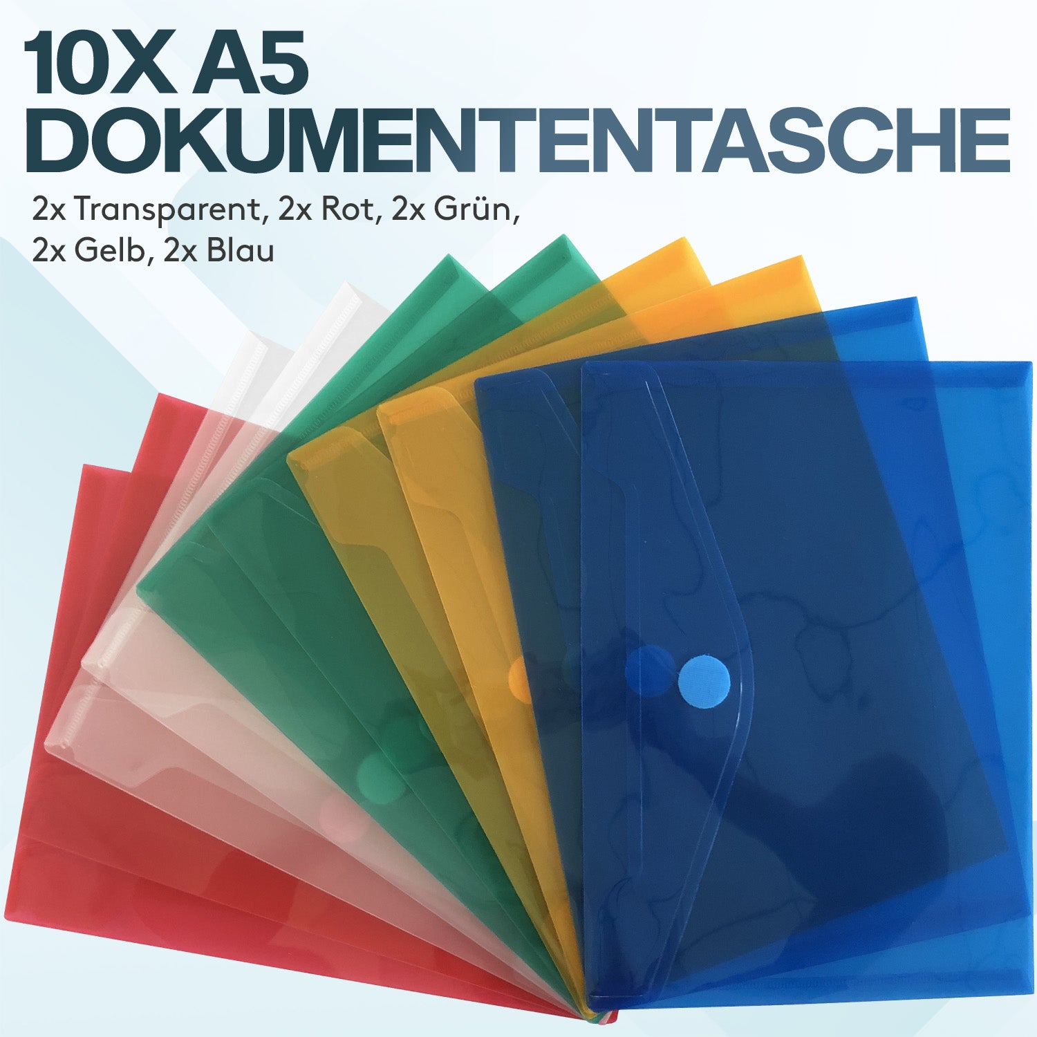 acropaq-dokumentenmappe-a5-klettverschluss-10er-bunt image 2