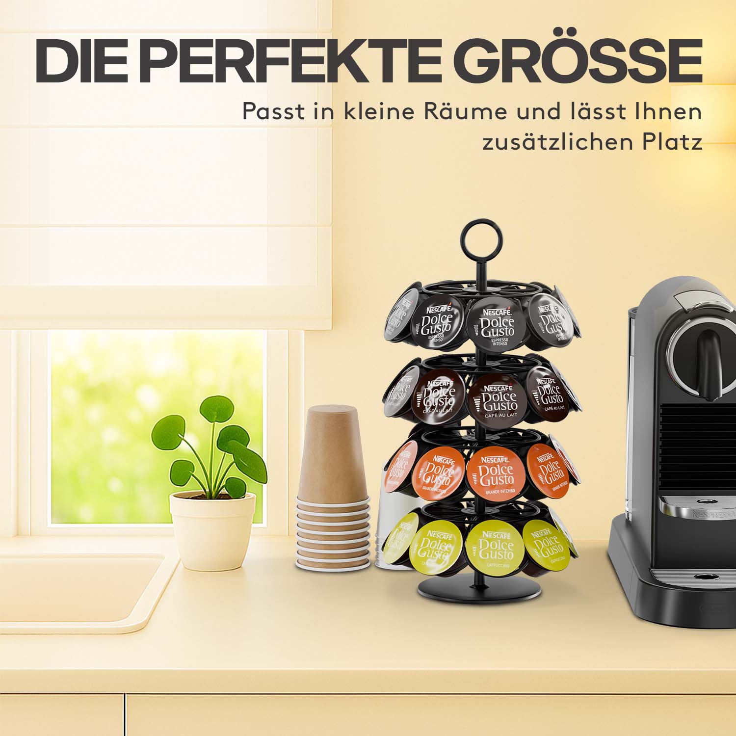 acropaq-kapselhalter-dolce-gusto-36-schwarz-drehbar image 3