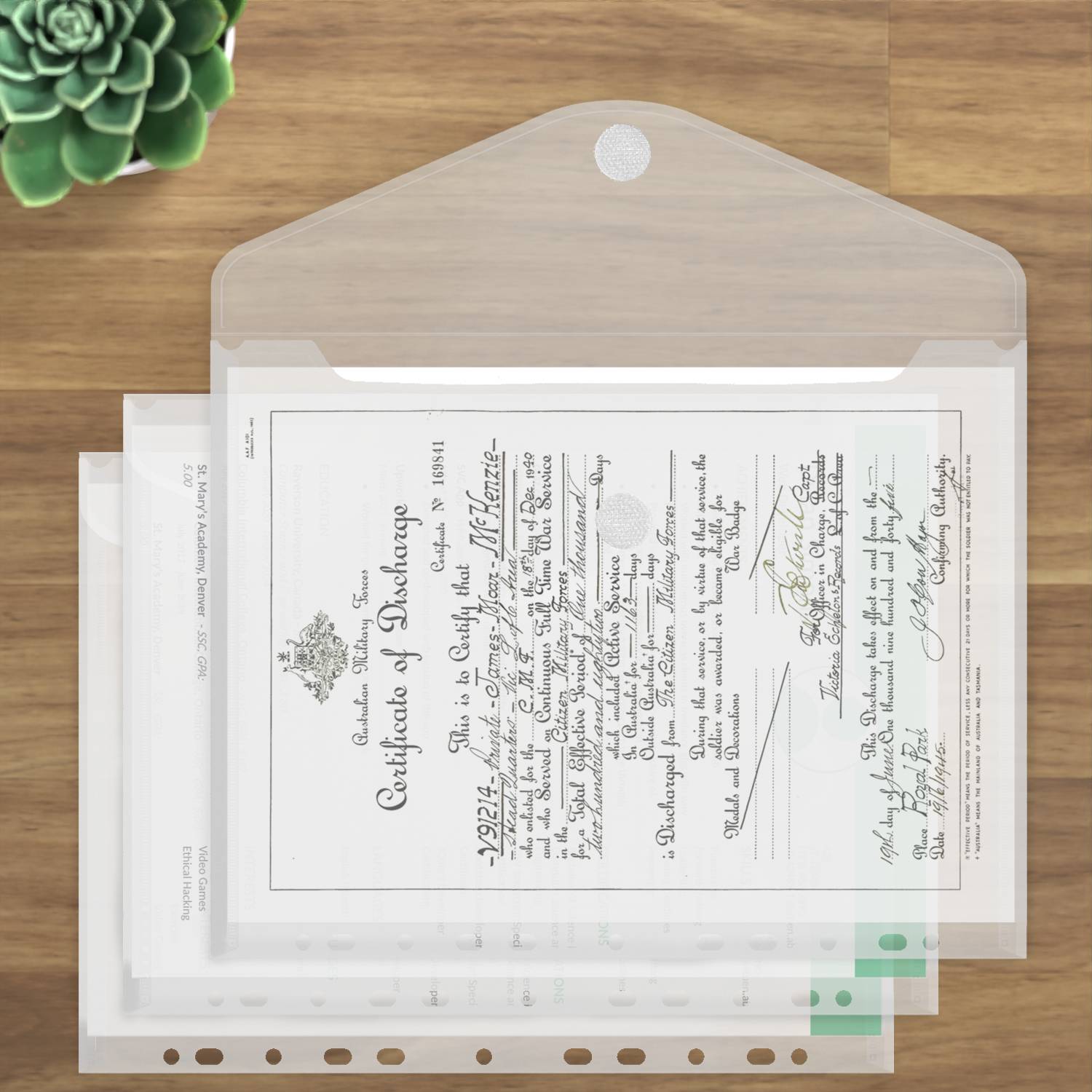 acropaq-dokumentenmappe-a4-transparent-klett-10er-pack image 6