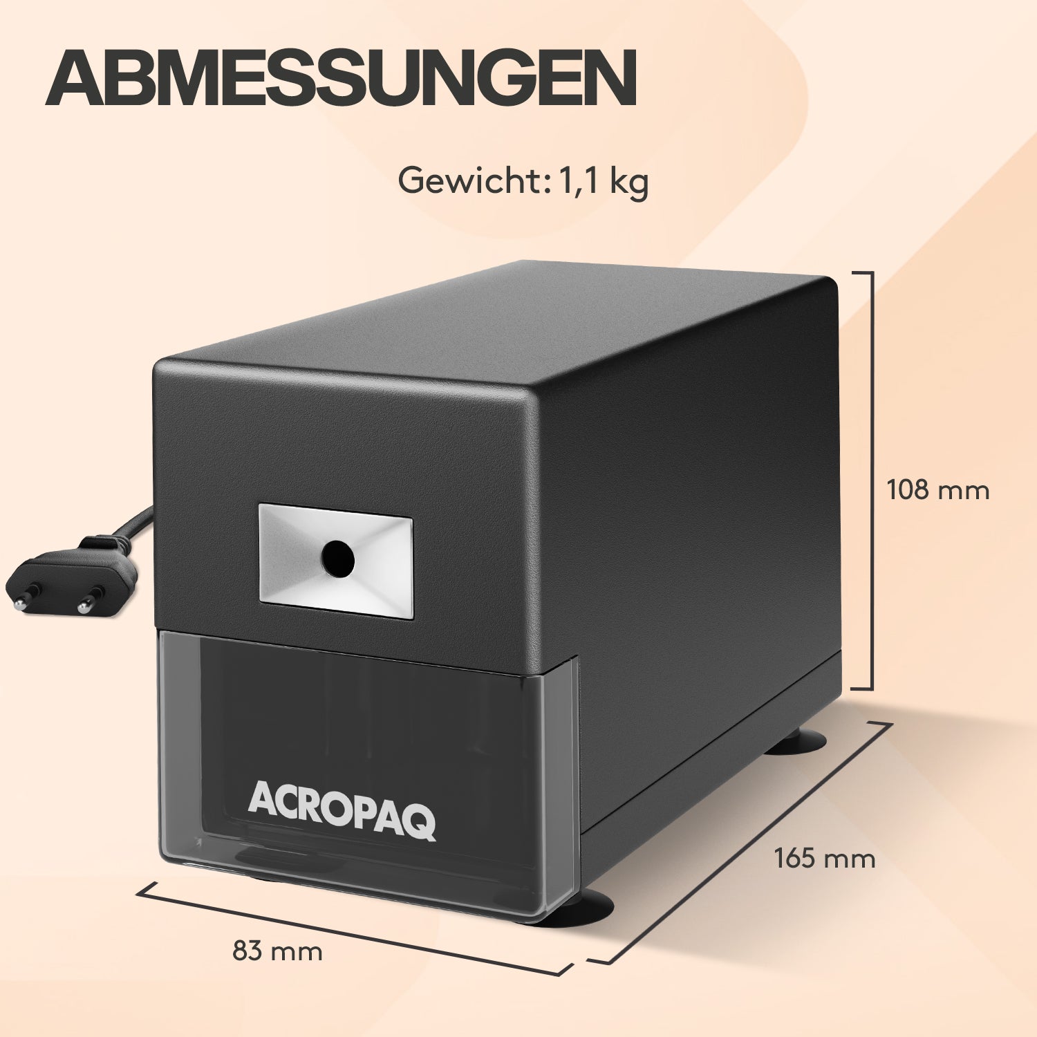 acropaq-anspitzer-elektrisch-1-loch-dunkelgrau-schwerlast image 7