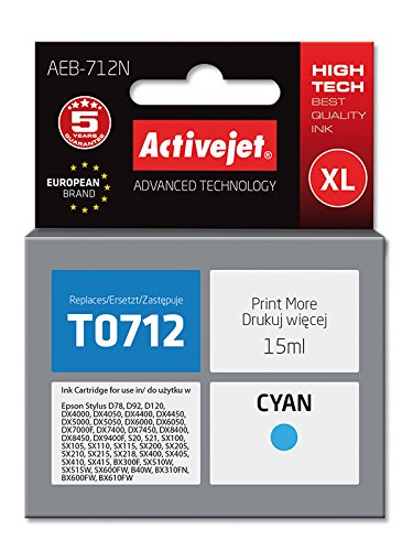 activejet-ink-cartridges-aeb-712n-tintenpatrone-cyan-epson image 1