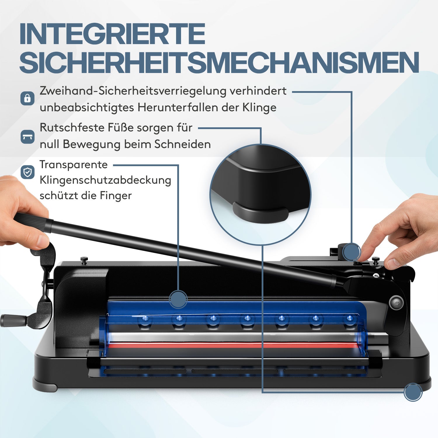 acropaq-papierschneider-a4-400-blatt-schwarz-stahl image 4