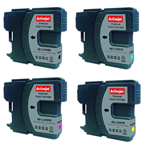 activejet-ink-ab-m1100r-patronen-brother-lc1100-4-farben image 2