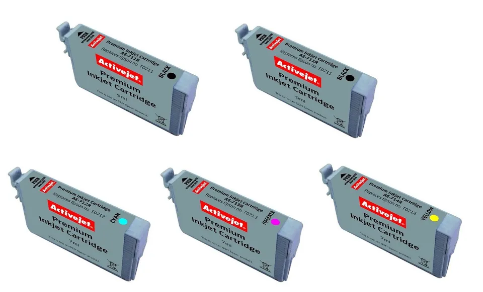activejet-t0711-t0714-tintenpatronen-epson-multipack-5er image 1