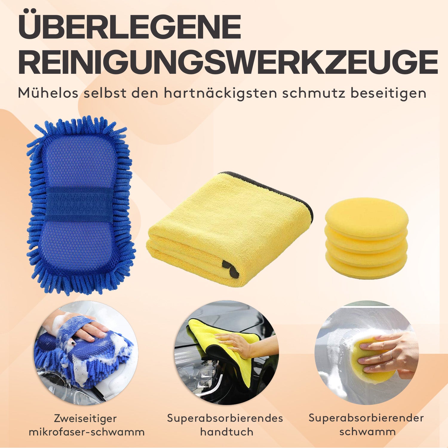 acropaq-autowaschset-25-teilig-mit-felgenb-rste-waschb-rste image 3