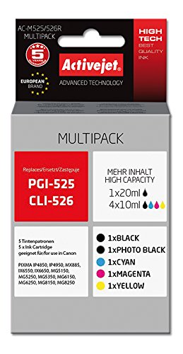 activejet-ac-m525-526r-tintenpatronen-5er-pack-f-r-canon image 2