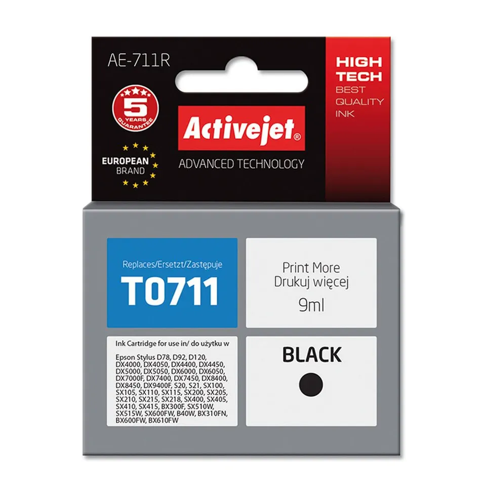 activejet-ae-711r-tintenpatrone-schwarz-epson-t0711-9-ml image 1
