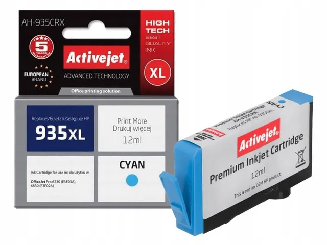 activejet-ah-935crx-tintenpatrone-cyan-12-ml-f-r-hp-935xl image 1