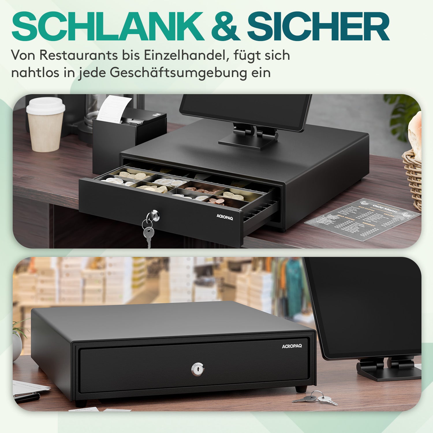acropaq-kassenschublade-metall-schwarz-8-m-nzf-cher image 6