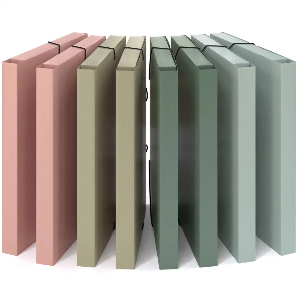 acropaq-sammelmappe-a4-2-5-cm-nature-8er-set image 1