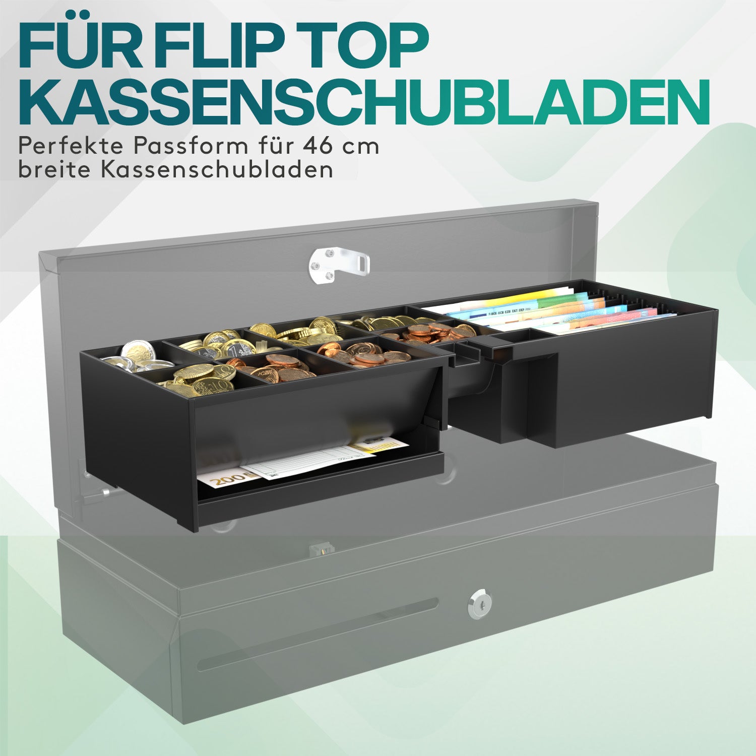 acropaq-kasseneinsatz-geldkassette-schwarz-8-m-nzf-cher-5-scheinf-cher image 2