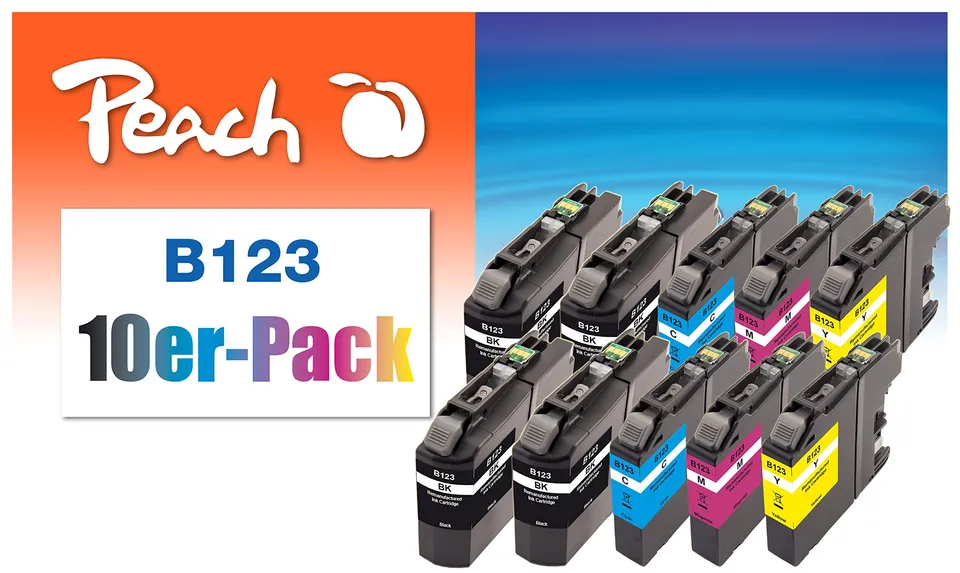 peach-pbp-b121-123-125-127-129-druckerpatronen-xl-10er image 1