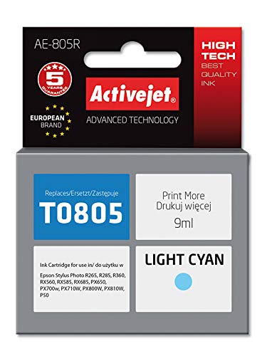 activejet-ae-805r-tinte-hellcyan-f-r-epson-t0805-9-ml image 1
