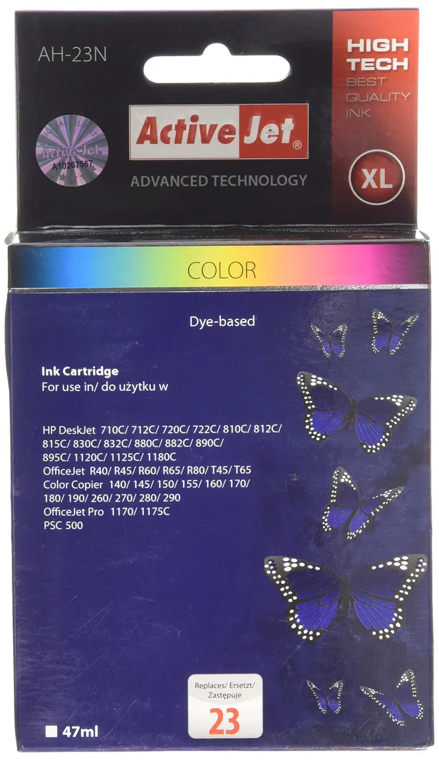 activejet-ah-23n-tintenpatrone-color-47-ml-f-r-hp-23 image 1