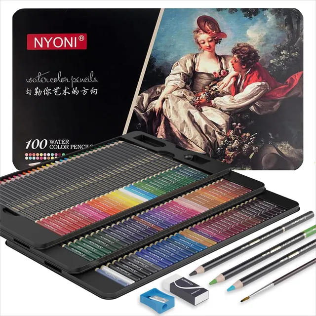 acropaq-aquarellfarbstifte-100-farben-wasserl-slich image 1