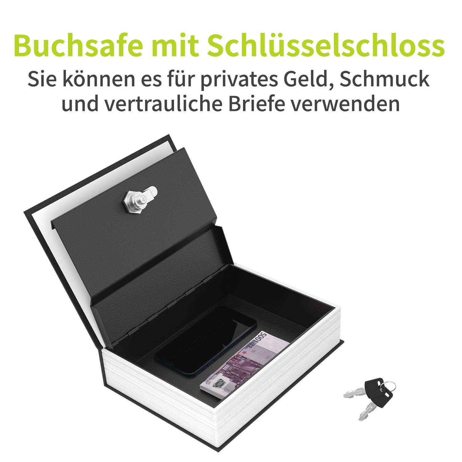 acropaq-buchsafe-h-hle-buchtresor-schwarz-mit-schloss image 3